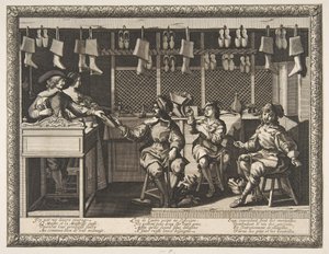Skomageren Le Savetier, ca. 1632-33. af Abraham Bosse
