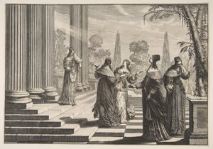 De tåbelige jomfruer afvist, ca. 1635. af Abraham Bosse