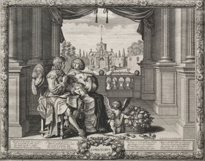De fire årstider: forår, 1635. af Abraham Bosse