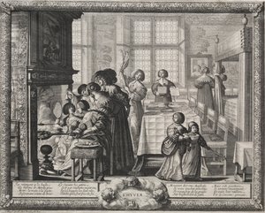 De fire årstider: Vinter af Abraham Bosse