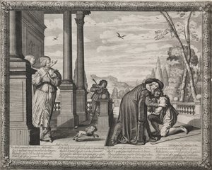 The Prodigal Son: The Return of the Prodigal. af Abraham Bosse