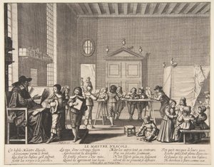 Skolemesteren, ca. 1635-38. af Abraham Bosse