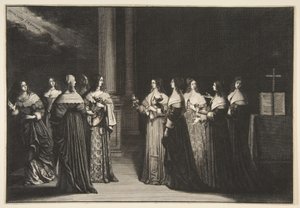 De kloge jomfruer nægter at give olie til de tåbelige jomfruer af Abraham Bosse