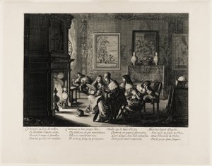 De kloge og de tåbelige jomfruer, planche fem af Abraham Bosse