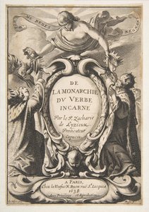 Titelside: Fra det inkarnerede ords monarki, 1638. af Abraham Bosse