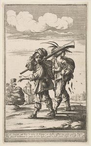 To Marauders, midten til slutningen af det 17. århundrede. af Abraham Bosse