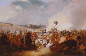 Cromwell leder tropper i kamp af Abraham Cooper