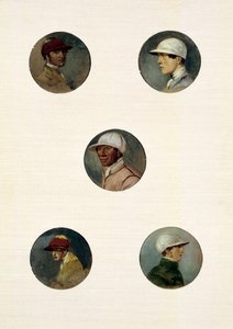 Studier af jockeyer (olie på lærred) af Abraham Cooper