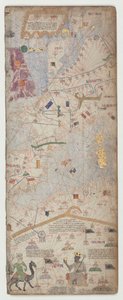 Catalansk atlas, ark 6, 1375 af Abraham Cresques