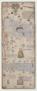 Catalansk atlas, ark 9, 1375 af Abraham Cresques