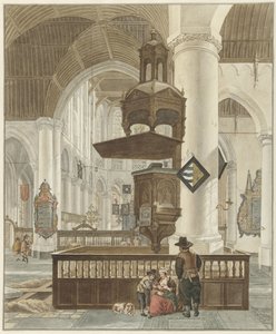 Den store kirke i Haag af Abraham Delfos