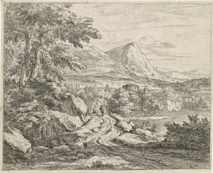 Vej langs klipperne Landskaber (serietitel) af Abraham Genoels
