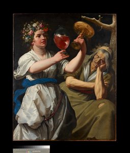 Allegori om glæde og melankoli, 1628