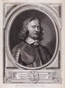 Sir Hugh Cartwright, engelsk royalistisk soldat fra borgerkrigen (gravering)