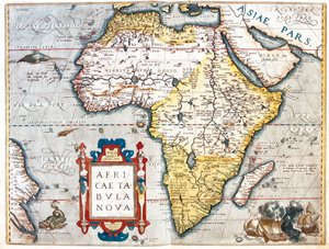 Afrika af Abraham Ortelius