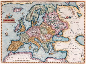 Europæisk fra: The Theatre of the World, 1579 af Abraham Ortelius