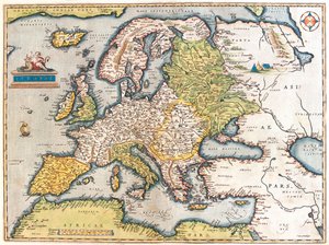 Europa af Abraham Ortelius