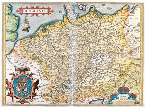 Frankrig (Region: Haute-Normandie, Picardie, Nord-Pas-de-Calais, Ile-de-France, Champagne-Ardenne, Lorraine, Alsace, Bourgogne, Franche-Comté, Rhône-Alpes), Belgien, Holland, Luxembourg, Tyskland, Polen (voivodskab: Vestpommern, Pommern, Lubusz, Gr af Abraham Ortelius