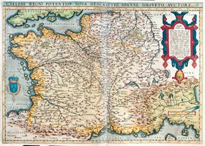 Frankrig af Abraham Ortelius