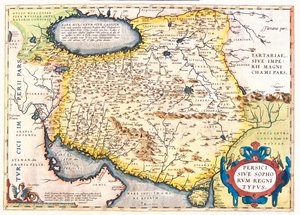 Iran, Pakistan, Afghanistan, Usbekistan, Turkmenistan af Abraham Ortelius