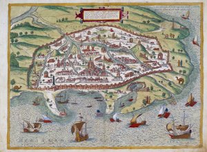 Kort over Alexandria - af Abraham Ortelius, Antwerpen af Abraham Ortelius