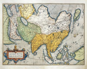 Kort over Asien, fra Verdens Teater af Abraham Ortelius af Abraham Ortelius