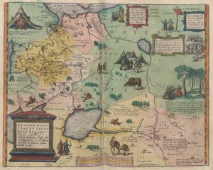 Kort over Rusland Fra: Verdenskort af Abraham Ortelius