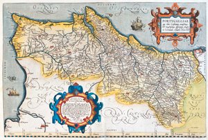 Portugal af Abraham Ortelius