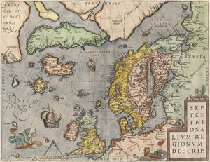 Østersøen Fra: The Theatre of the World, ca. 1608-1610 af Abraham Ortelius