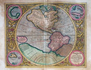Verdenskort af Abraham Ortelius (1527-1598) af Abraham Ortelius