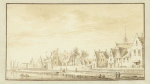 Udsigt over Montfoort af Abraham Rademaker