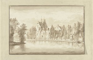 Huset Kostverloren ved Amstel af Abraham Rademaker