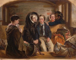 Anden klasse - Afskeden. Således skilles vi rige i sorg, skilles fattige., 1855. af Abraham Solomon
