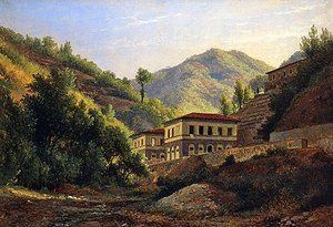 Lucca-provinsen (olie på papir)