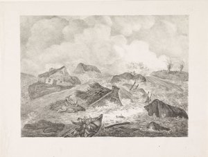Kamperdijks gennembrud, 1825 af Abraham Vinkeles