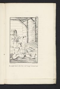 De 80 Liegeans rejse til Tervuren (plade 3), 1830 Og talte til ham i tonen fra den høje tragedie (titel på objekt) af Abraham Vinkeles