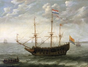 Et skib fra Zeeland (Holland). Olie på træ