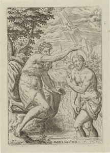Kristi dåb Scener fra Bibelen (serietitel) Biblia sacra (serietitel)