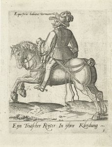 tysk rytter af Abraham de Bruyn