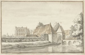 Huset i Dort, nær Gorssel af Abraham de Haen (II)