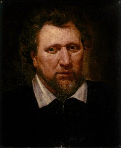 Benjamin JONSON, Portræt ca. 1617 (olie på lærred) af Abraham van Blyenberch