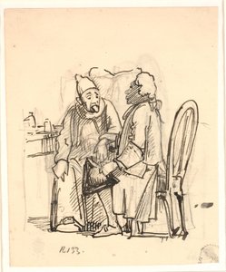 Den hellige Augustine?, hvis klæder bliver revet i af en putto af Abraham van Diepenbeeck