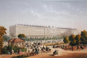 Hyde Park Gardens, ca. 1862 (farve litho)