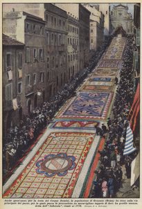 Også i år, til festen Corpus Domini, har befolkningen i Genzano (Rom) spredt sig på?