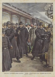 Ankomst af M ° og Mascagni-orkestret til New York, beskytter politifolk Mascagni mod?