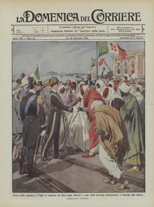 Ankomst af holdet i Tripoli under kommando af hertugen af Abruzzo, de arabiske ledere modtager ?