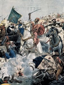 BELTRAME, Achilles (1871-1945). Krig i Marokko. Oprørerne angriber igen Casablanca, men bliver dræbt af det franske artilleri af Achille Beltrame