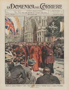 Ved afslutningen af den eukaristiske kongres i London giver den pavelige legat velsignelsen ?