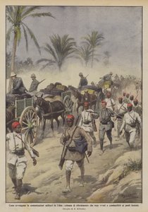 Hvordan foregår militær kommunikation i Libyen, en forsyningssøjle med mad? af Achille Beltrame