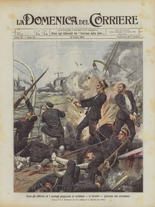 Hvordan japanske officerer og søfolk begår selvmord, harakiri, i stedet for at overgive sig af Achille Beltrame